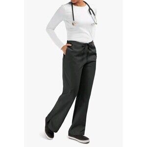 Cherokee Workwear Originals Flare Leg Drawstring Scrub Pant Style 4101 Black XS